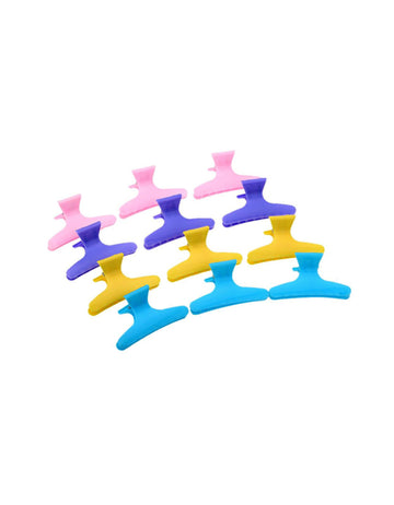 Butterfly Hair Clip 12 Pcs E-47 Coloured